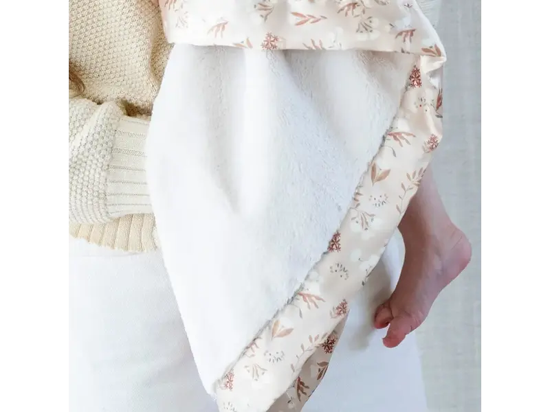 Saranoni Satin Border Receiving Blankets  Flora