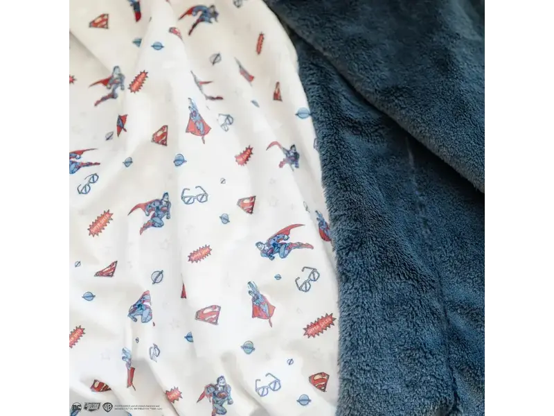 Saranoni Superman™ Minky/Lush  Receiving Blanket
