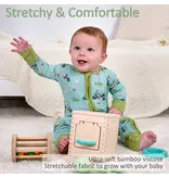 LollyBanks Bamboo Baby Convertible Zipper Pajamas - Golf Cart