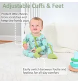 LollyBanks Bamboo Baby Convertible Zipper Pajamas - Golf Cart