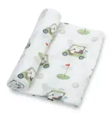 LollyBanks Golf A Round Baby Muslin Swaddle Blanket