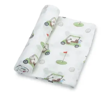 Golf A Round Baby Muslin Swaddle Blanket