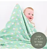 LollyBanks Golf A Round Sports Theme Baby Toddler Muslin Blanket