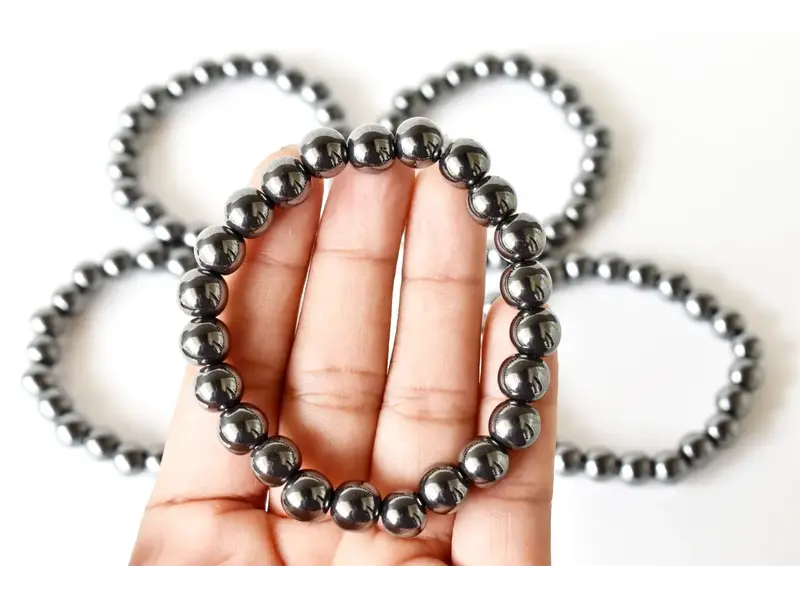 Soothing Crystals Hematite | Healing Gemstone Bracelet (8mm)