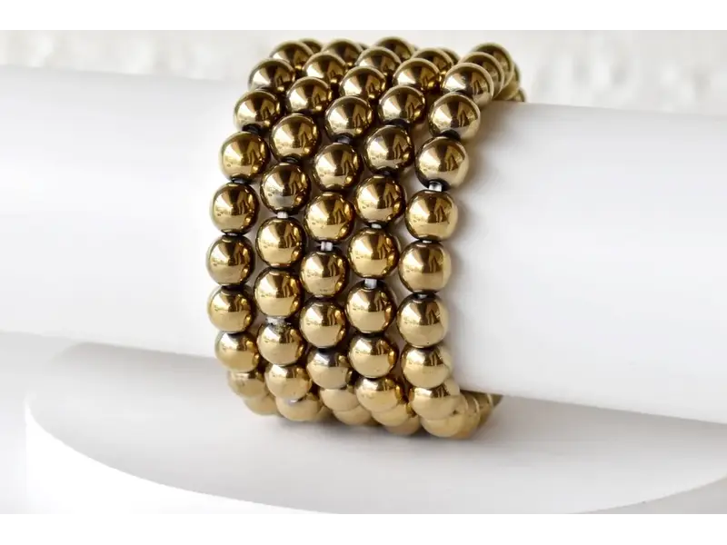 Soothing Crystals Golden Hematite| Healing Gemstone Bracelet
