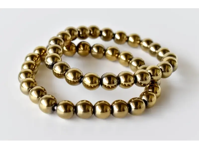 Soothing Crystals Golden Hematite| Healing Gemstone Bracelet