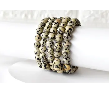 Dalmatian Jasper | Gemstone Bracelet (8mm)