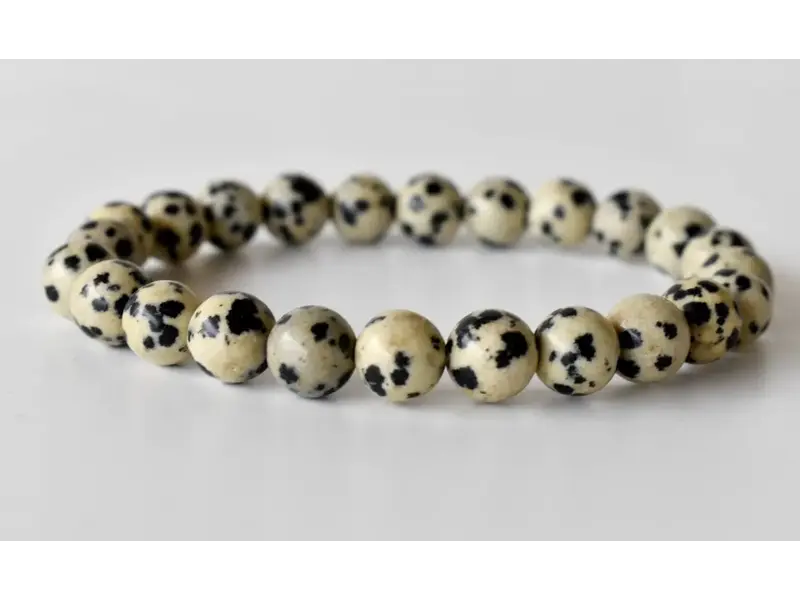 Soothing Crystals Dalmatian Jasper | Gemstone Bracelet (8mm)