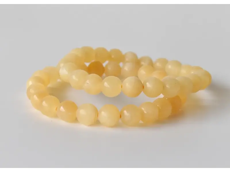 Soothing Crystals Honey Calcite | Gemstone Bracelet (8mm)