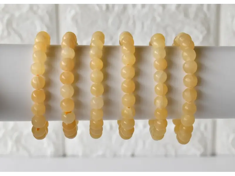 Soothing Crystals Honey Calcite | Gemstone Bracelet (8mm)