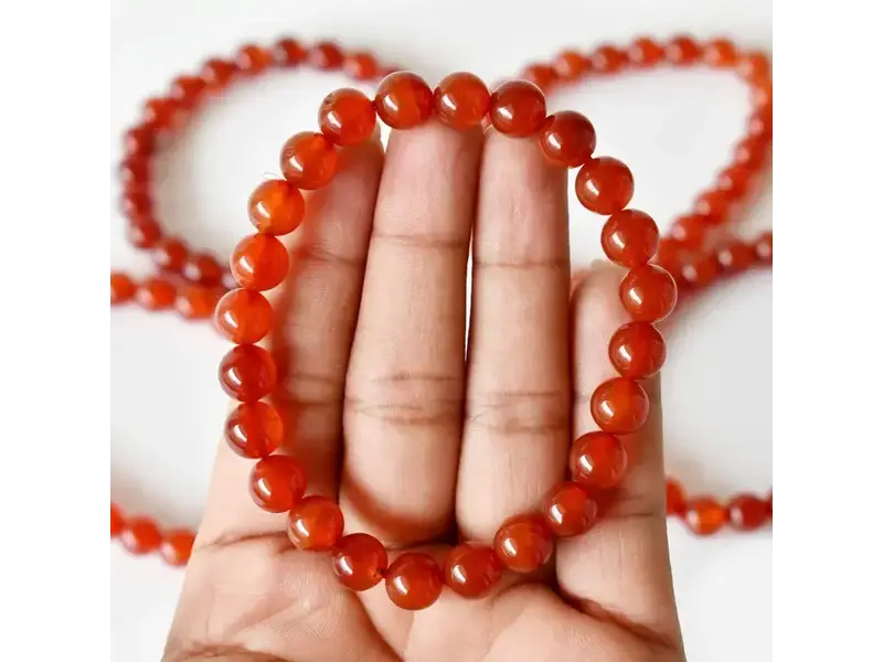 Soothing Crystals Red Onyx | Gemstone Bracelet (8mm)
