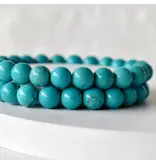 Soothing Crystals Turquoise Howlite | Gemstone Bracelet (8mm)