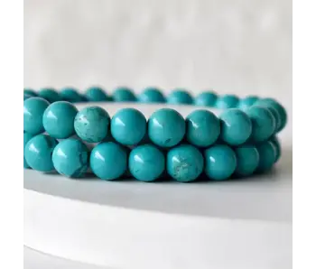 Turquoise Howlite | Gemstone Bracelet (8mm)