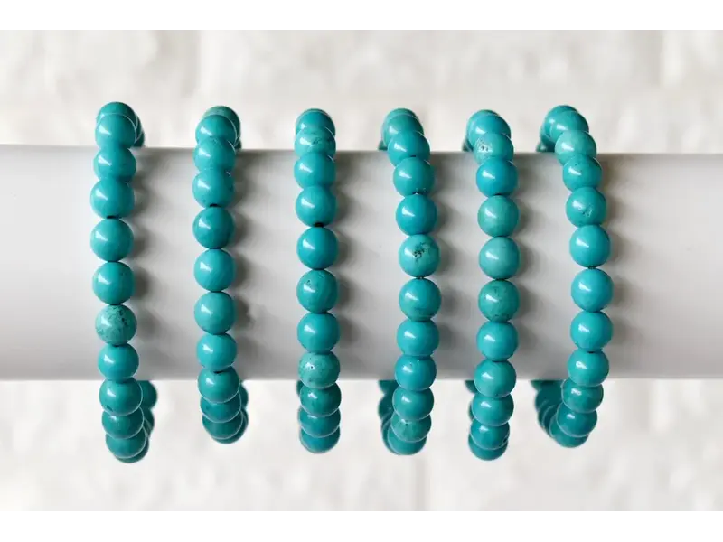 Soothing Crystals Turquoise Howlite | Gemstone Bracelet (8mm)