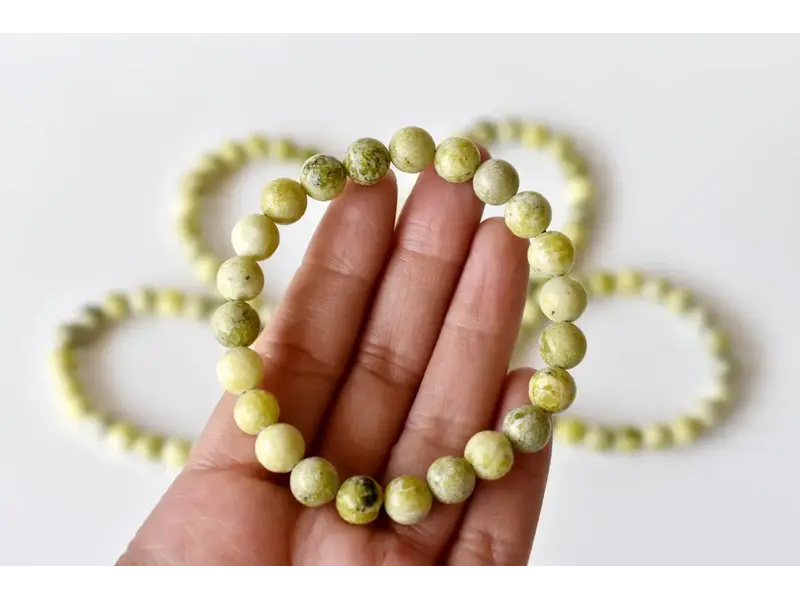 Soothing Crystals Serpentine | Gemstone Bracelet (10mm)