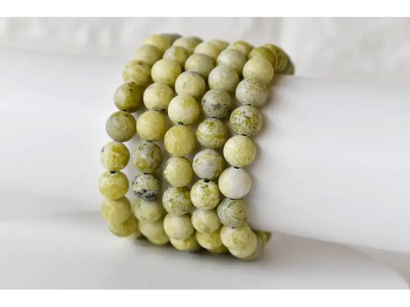 Soothing Crystals Serpentine | Gemstone Bracelet (10mm)