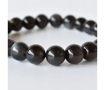Black Obsidian | Gemstone Bracelet (10mm)