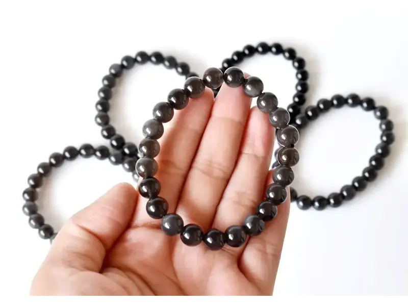 Soothing Crystals Black Obsidian | Gemstone Bracelet (10mm)