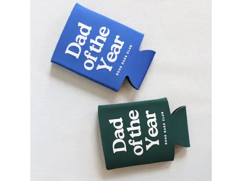 Polished prints Dad of the Year Can Koozie - GREEN