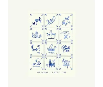 Baby Delft Tiles Card