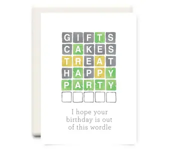 Out of This Wordle | Birthday Greeting Card