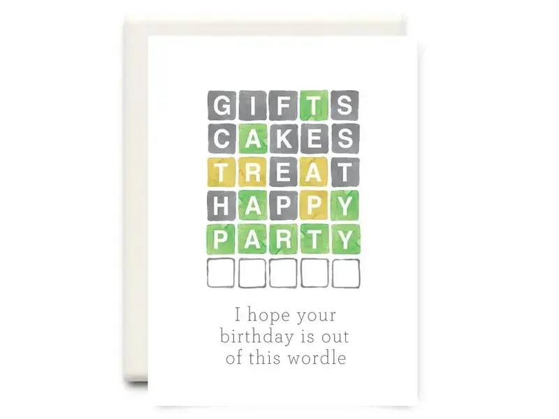 Inkwell Cards Out of This Wordle | Birthday Greeting Card