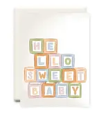 Inkwell Cards Hello Sweet Baby | New Baby Greeting Card