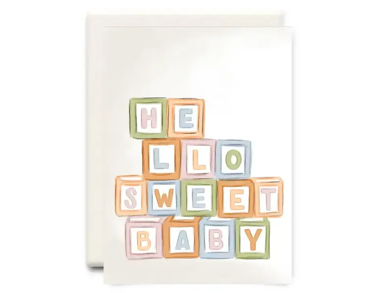 Inkwell Cards Hello Sweet Baby | New Baby Greeting Card