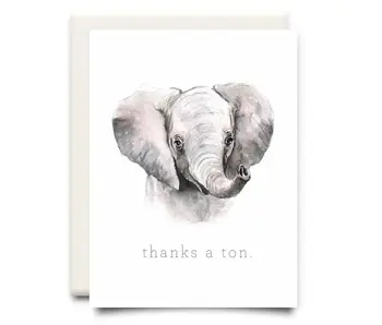 Thanks A Ton | Thank You Card
