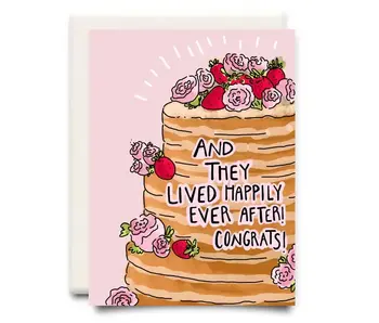 Happily Ever After! Congrats! | Wedding Greeting Card