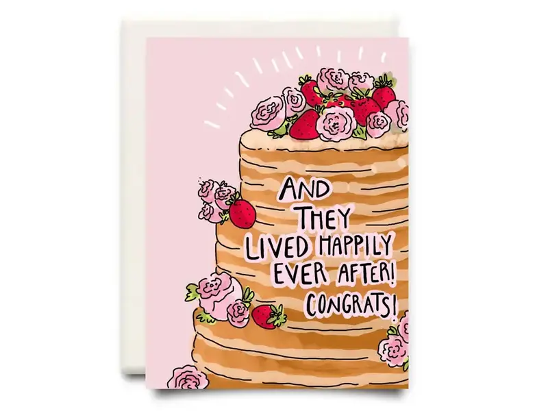 Inkwell Cards Happily Ever After! Congrats! | Wedding Greeting Card
