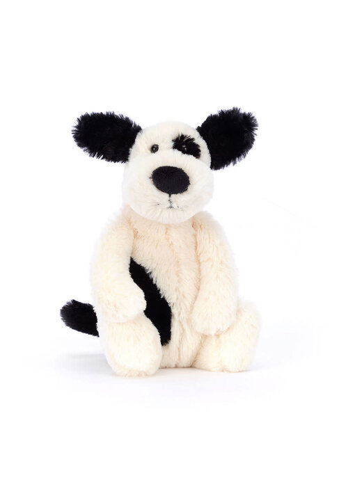 Bashful Rufferty Black & Cream Puppy Little