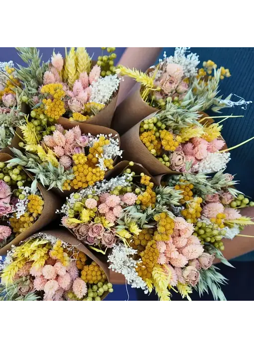 Dried Flowers - Market Bouquet - Pink Lemonade (Single Bouquet)