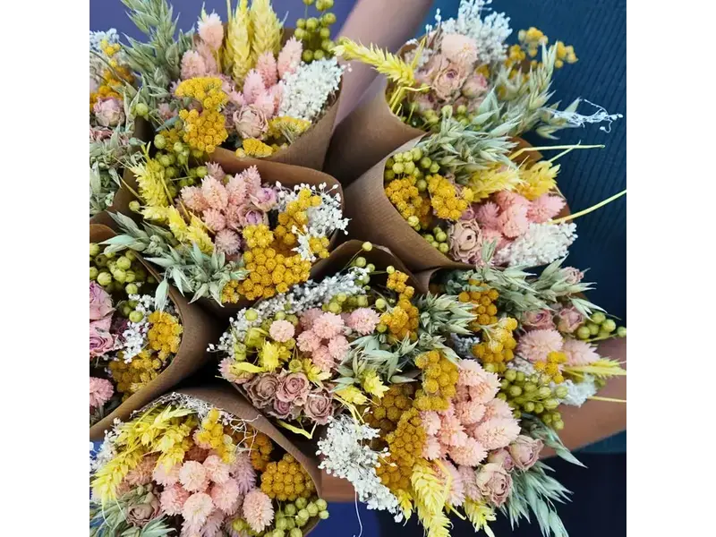 Penny + Clover Dried Flowers - Market Bouquet - Pink Lemonade (Single Bouquet)