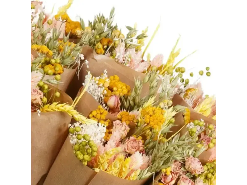 Penny + Clover Dried Flowers - Market Bouquet - Pink Lemonade (Single Bouquet)