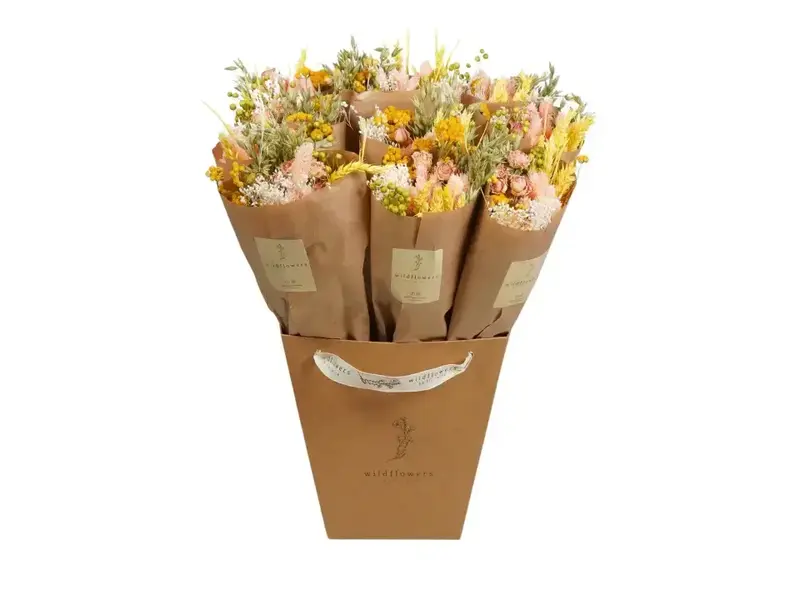 Penny + Clover Dried Flowers - Market Bouquet - Pink Lemonade (Single Bouquet)