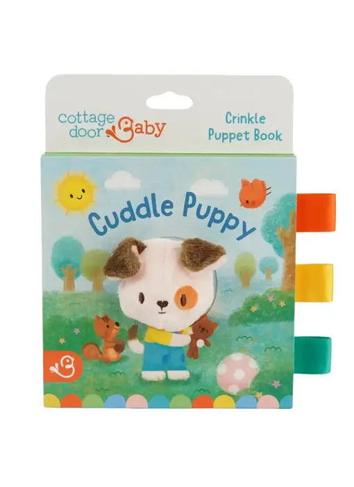 Cuddle Puppy Crinkle Puppet Book
