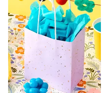 Bright Colorful Gold Fleck Treat Bags - pack of 8