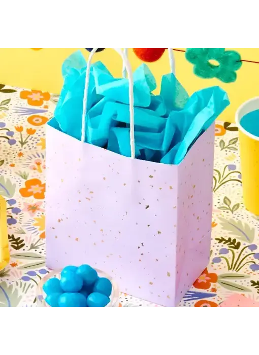 Bright Colorful Gold Fleck Treat Bags - pack of 8