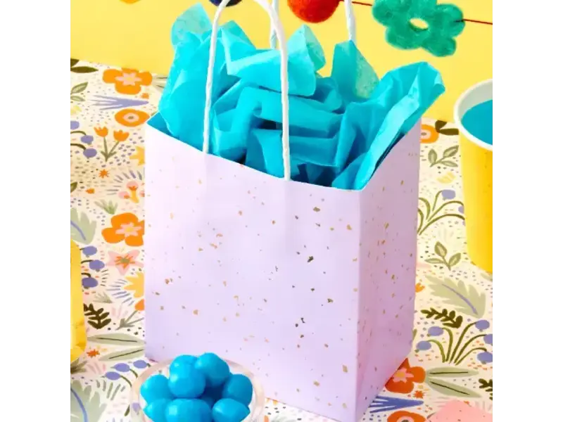 Paper Source Bright Colorful Gold Fleck Treat Bags - pack of 8