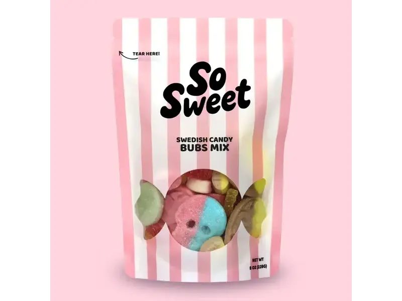 SoSweet LLC Swedish Candy Bubs Mix (8 oz)