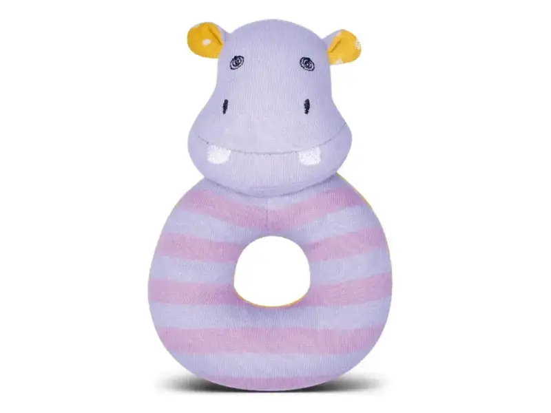 Apple Park Coco Hippo - Teething Rattle