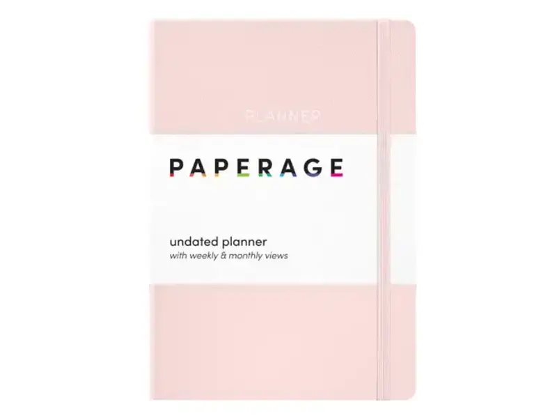 Paperage Undated Planner Weekly & Monthly Views