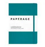 Paperage Undated Planner Weekly & Monthly Views
