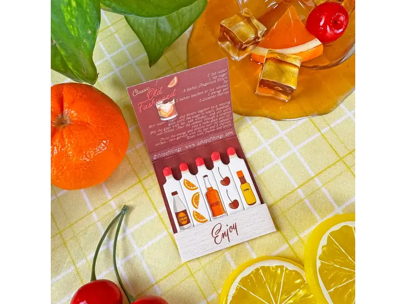 A Shop of Things Old Fashioned Matchbook