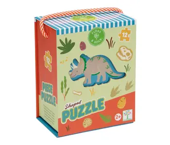 Dino 12pc Shaped Puzzle