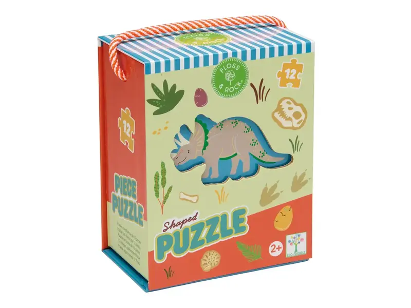Floss and Rock Dino 12pc Shaped Puzzle