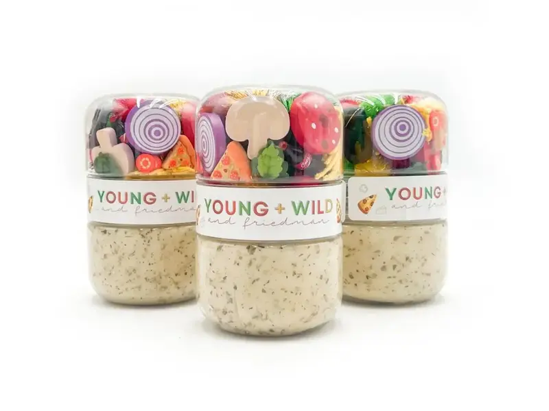 Young + Wild and Friedman Pizza Grab & Go Dough Jar