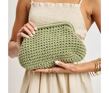 Anastasia Clutch - sage
