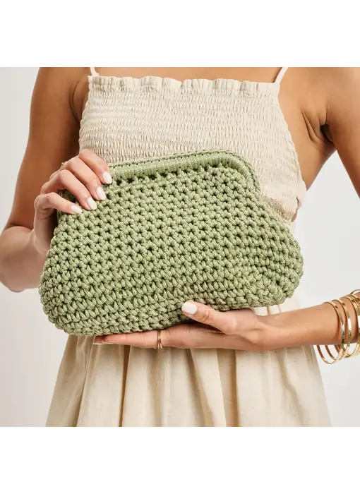 Anastasia Clutch - sage